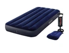 Матрас надувной Intex 64756-2 одноместный 76x191x25 см из ПВХ с подушкой и насосом до 136 кг Синий (33-9-64756-2)