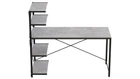 Комп'ютерний стіл Ferrum-decor Джек 75x140x60 Чорний ДСП Бетон (FRD-104406)