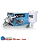 Краскопульт пневматический HVLP Apro 600 мл x 1.3 мм ВБ пластик (850034)