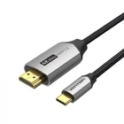 Відео Кабель Vention CRBBG Cotton Braided Type-C to HDMI 1.5m, Black