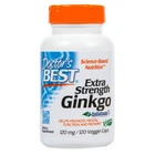 Натуральна добавка Doctor's Best Extra Strength Ginkgo 120 мг Капсули