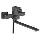 Смеситель для ванны Zerix KUB-006 (Euro) Black с нерж. стали SUS304 (кол. черный) (ZX4850)