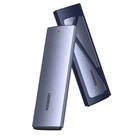 Внешний карман Ugreen CM578 M.2 NVMe/SATA USB 3.2 Gen2 Type-C 10 Гбит/с кабель USB-C - USB-C 0.25 м Алюминий + чехол Серый (15509)