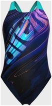 Купальник закритий для жінок Arena FLOW SWIMSUIT V BACK LB темно-синій Жінки 38
