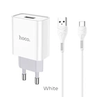 Адаптер сетевой HOCO Type-C cable Asombroso C81A |1USB, 2.1A|