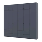 Шафа для одягу Doros Лукас Графіт 3+3 ДСП 255х50х240 DRS-011694 (42005113)