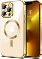 Чохол Wave Premium Metal Shining case with MagSafe (TPU) для Apple iPhone 13 Pro Max 6.7” Gold