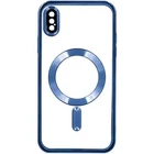 Чохол Wave Premium Metal Shining case with MagSafe (TPU) для Apple iPhone Xs 5.8" Titanium Blue