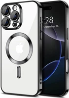 Чохол Wave Premium Metal Shining case with MagSafe (TPU) для Apple iPhone 16 Pro Max 6.9” Black