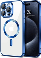 Чохол Wave Premium Metal Shining case with MagSafe (TPU) для Apple iPhone 14 Pro 6.1” Midnight Blue
