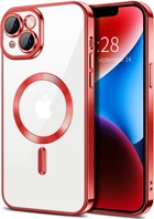 Чохол Wave Premium Metal Shining case with MagSafe (TPU) для Apple iPhone 13 14 6.1” Red