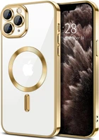 Чохол Wave Premium Metal Shining case with MagSafe (TPU) для Apple iPhone 11 Pro Max 6.5” Gold