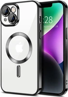 Чохол Wave Premium Metal Shining case with MagSafe (TPU) для Apple iPhone 13 14 6.1” Black