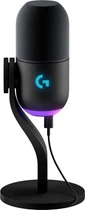 Мікрофон Logitech Yeti GX Dynamic RGB Gaming Mic with Lightsync Black (988-000569) Чорний
