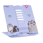 Підставка для книг "Pusheen", метал, фіолетова YES 470523