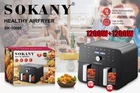 Аэрофритюрница электрическая Sokany SK-10008 1200 Вт 5 л до 200°C