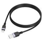 Кабель Hoco Lightning Energy silicone charging data cable X109 |1m, 2.4A| black