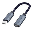 Перехідник HOCO Type-C male to iP female charging and data adapter cable UA29A |3A, 0,15m| black
