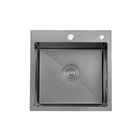 Кухонна мийка Kroner KRP Schwarze - 4545HM PVD (3.0/1.0 мм)