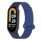 Ремінець для Xiaomi Mi Band 8/9/10 Silicone Link Dark Blue