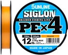 Шнур Sunline Siglon PE х4 150 м # 0.8/0.153 мм 6 кг Оранжевый (16580931)