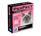 Perfect TRIO протипаразитарні краплі для котів до 4 кг, 0,6 мл