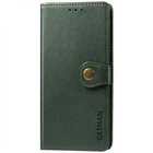 Кожаный чехол-книжка GETMAN Gallant (PU) для Xiaomi Redmi Note 9s / Note 9 Pro / Note 9 Pro Max Green