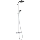 Душевая система с термостатом HANSGROHE Activera EcoSmart с верхним душем и изливом латунь хром 28871000