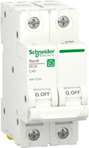 Автоматичний вимикач 2-полюсний Schneider Electric RESI9 2P 40A C 6 kA R9F12240