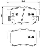 Комплект гальмівних колодок FENGSHEN AX7, HAVAL H6, AEOLUS AX7, BREMBO (P28039)
