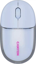 Мышь Canyon OnClick 24 Dual-mode Silent Bluetooth/Wireless Transparent/Blue (CNS-CMSW24BL)