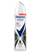 Антиперспирант-аэрозоль Rexona Невидимый на черной и белой одежде до 72 часов 150 мл.(8720181450419)