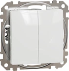 Вимикач 2-клавішний Schneider Electric Sedna Design білий SDD111105