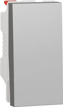 Перемикач 1-клавішний Schneider Electric Unica New 10А 1 модуль алюміній NU310330