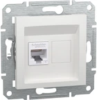 Розетка RJ45 Тип UTP категорія 6 Schneider Electric Asfora Білий без рамки EPH4770121