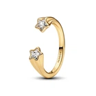 Каблучка "Зорепад" з покриттям 14k золотом 163582C01 60