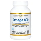 California Gold Nutrition® омега 800, рыбий жир фармацевтической степени чистоты 30 капсул