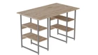 Комп'ютерний стіл Ferrum-decor Карен 75x120x70 сірий ДСП Дуб Сан-Марино 32мм (FRD-102446)