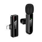 Бездротовий мікрофон петличний Hoco L20 Lightning |2.4G, 5-15m, 3-4h| Петличка для телефону Чорний