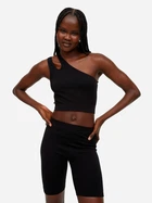 Велосипедки женские H&M 0968316_рубчик_02 XS Черные (KAY2000001638842)