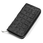 Кошелекклатч CROCODILE LEATHER 18012 из натуральной кожи крокодила Черный (356170)