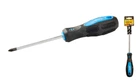 Отвёртка крестовая магнитная MASTERTOOL PH2х100 мм ручка с TPR покрытием 48-5210