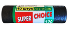 Пакеты для мусора Super Choice LUX LD 120л 10шт 70х110см