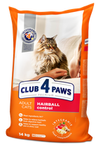 Сухой корм Club 4 Premium Hairball Control