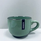 Чашка керамическая 480 мл с золотым ободком Ardesto Bagheria Pastel Green AR2948GGC