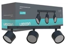 Потолочный светильник накладной поворотный Ledcoin ML411-3 под лампу GX53 черный (4820273273125)