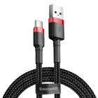 Кабель Baseus Cafule Cable USB for Type-C 3A 1 м Red/Black (CATKLF-B91)