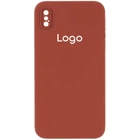 Чохол Silicone Case Square Full Camera для iPhone X/Xs Колір 14.Red