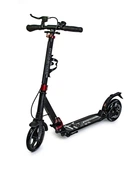 Двухколесный самокат "Scale Sports", складной руль, ручной тормоз. Black. (SS-04 черный)