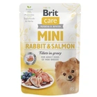 Влажный корм Brit Care Mini для собак с филе кролика и лосося в соусе